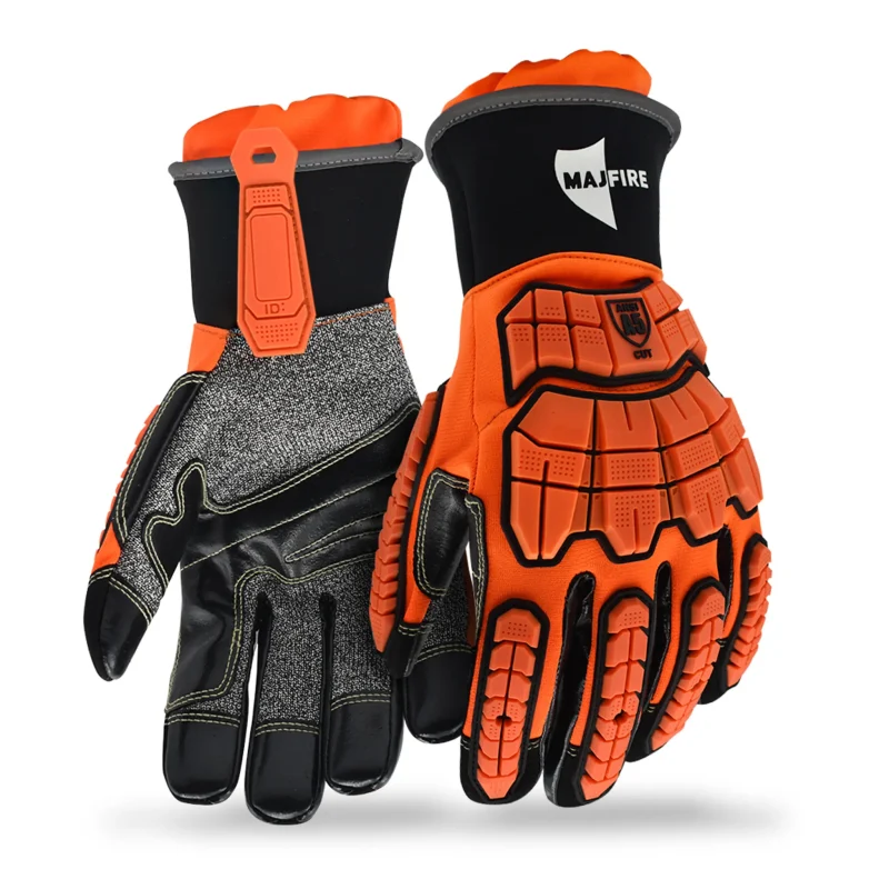 Majestic Safety MFA14 Oil & Water Resistant Gloves- ANSI 5 Cut Rated Cala-Tech Palm