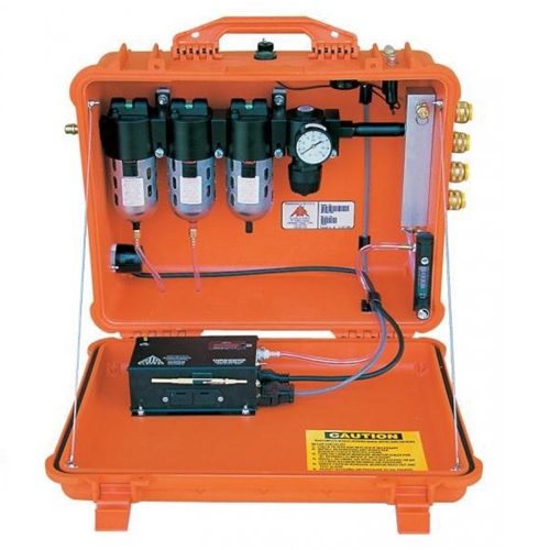 Air Systems® 100 CFM Breather-Box® With CO 02 Monitor 4 Regulators 123 Flow Capacity 4 Couplings BB100-CO4R