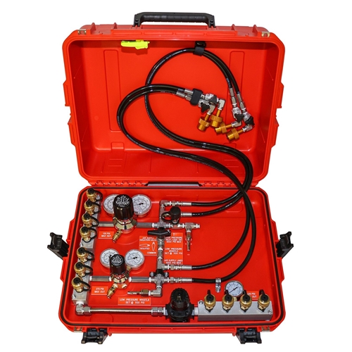 Air Systems® MACK™ Series 8 Low Pressure Respirator Tool Outlets 3 Medium Pressure Outlets 4 H/P Inlet Whips Low Pressure Alarm Whistle MACK-3