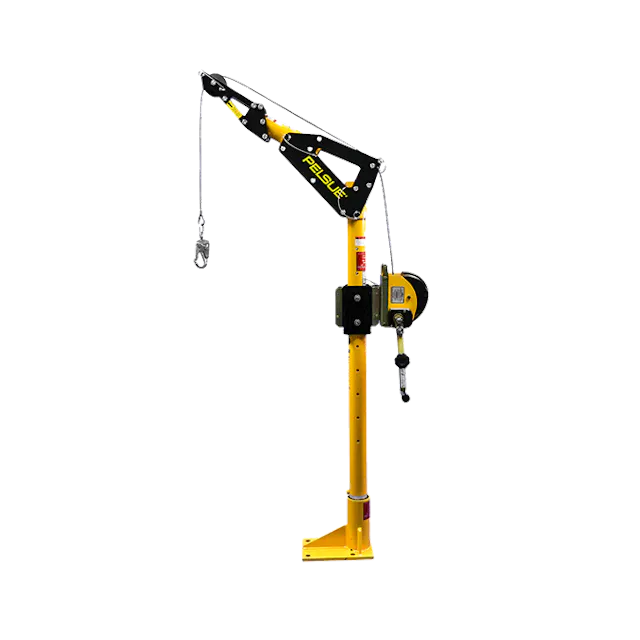 Pelsue® Permanent Base Davit Fall Protection System