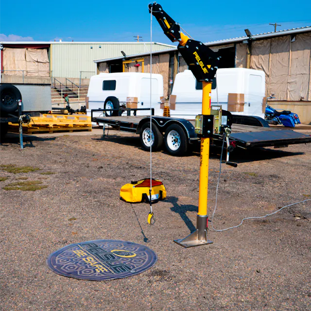 Pelsue® Permanent Base Davit Fall Protection System - Image 3